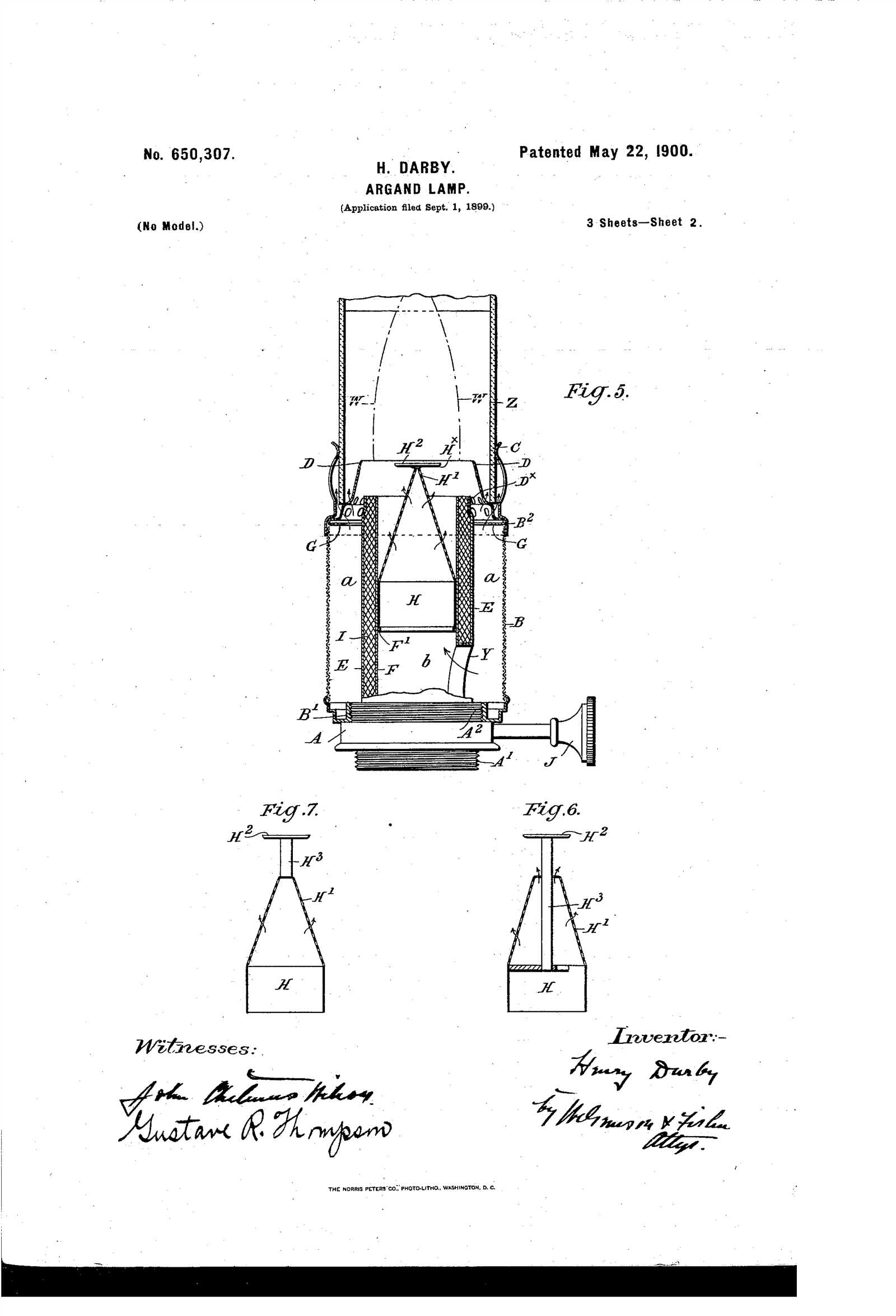 oil lamp parts diagram