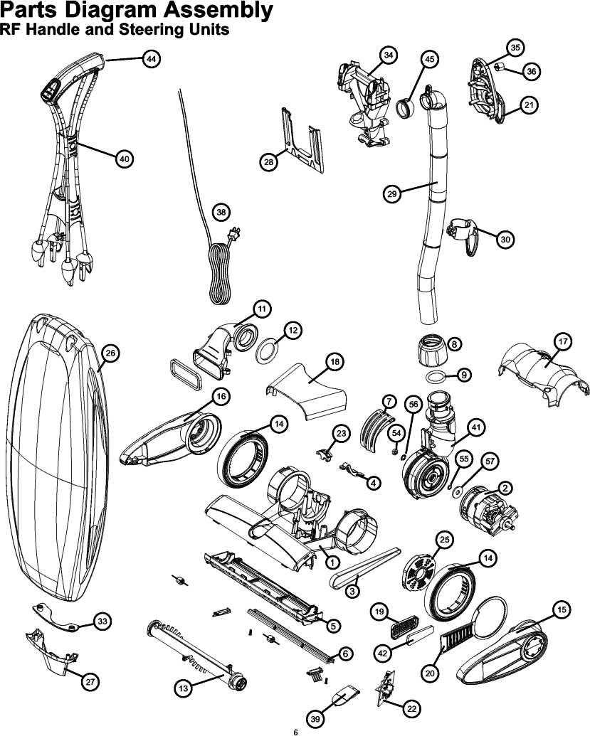 oreck xl parts diagram