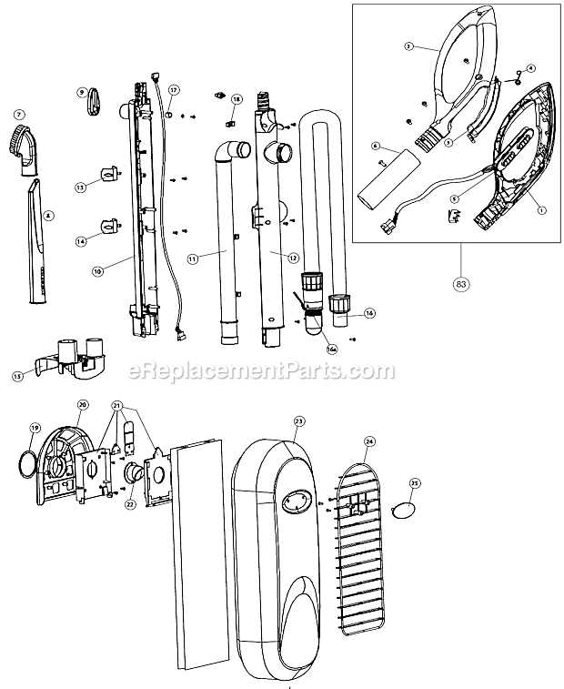 oreck xl parts diagram