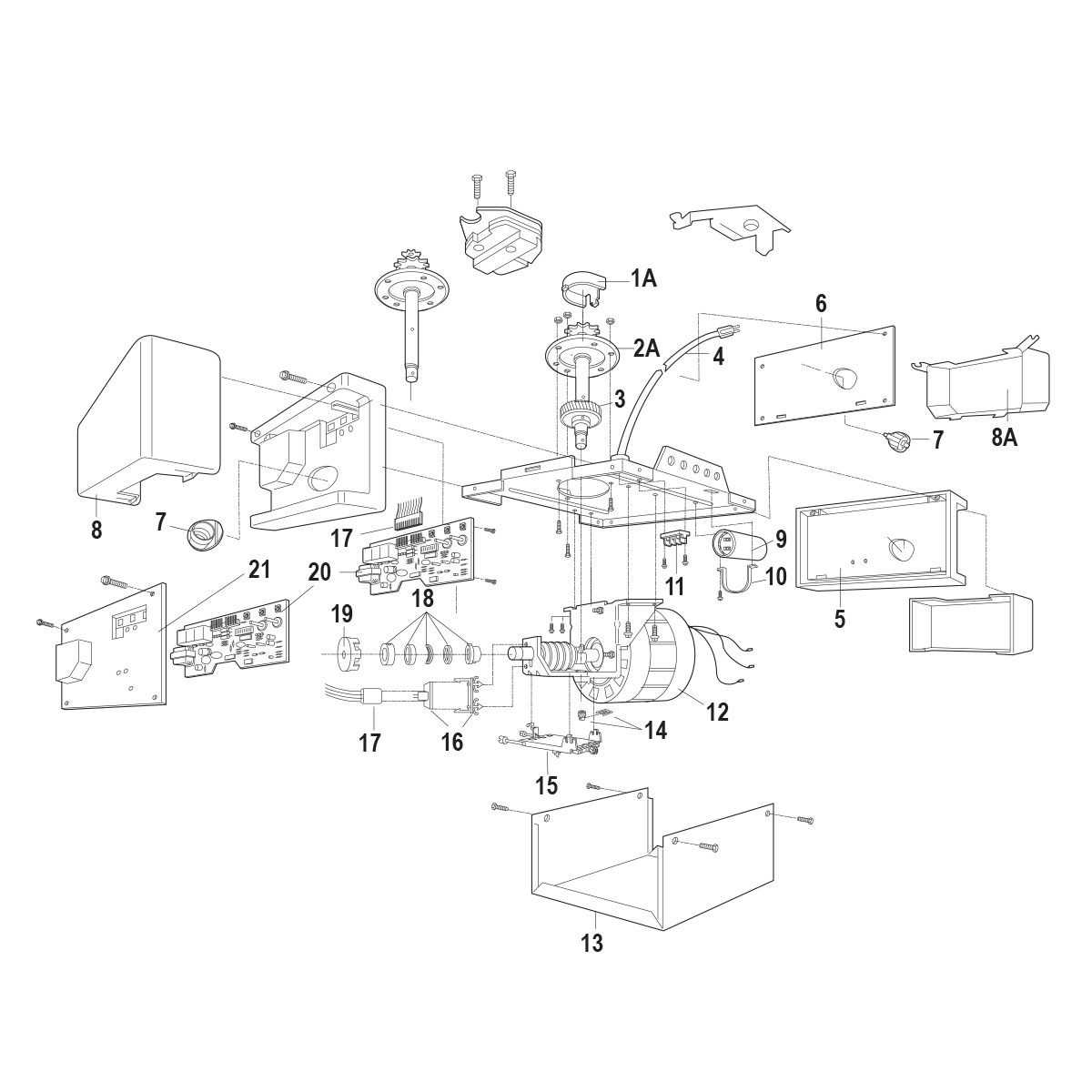 overhead door parts diagram