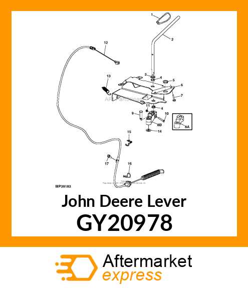 parts diagram for john deere l110