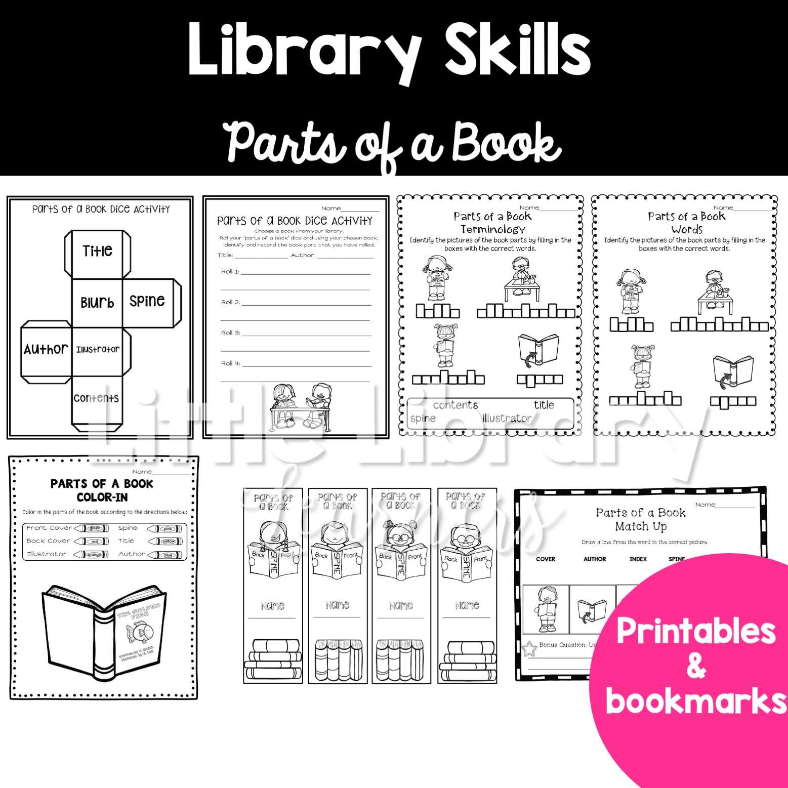 parts of a book diagram