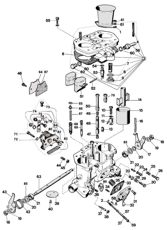 parts of a carburetor diagram