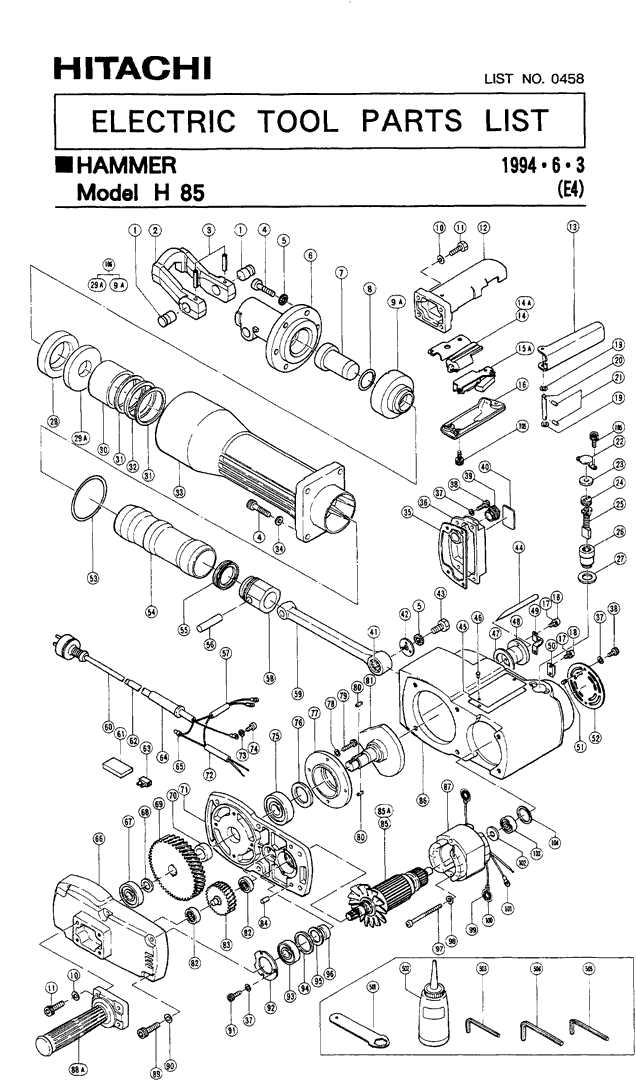 parts of a hammer diagram