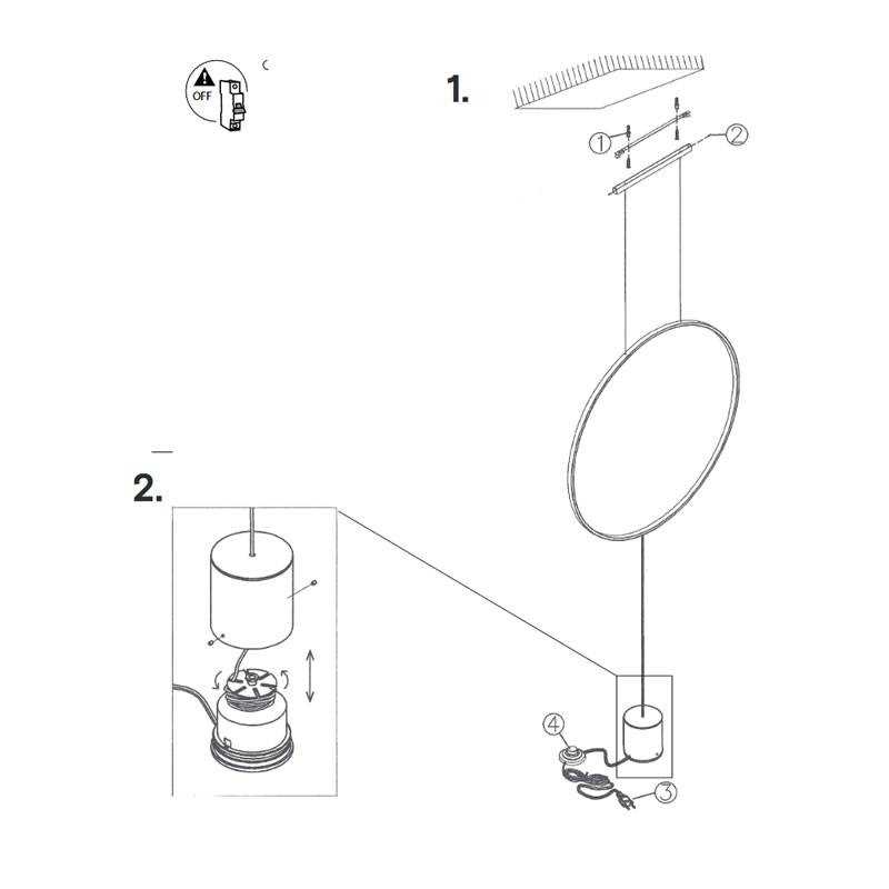 parts of a table lamp diagram