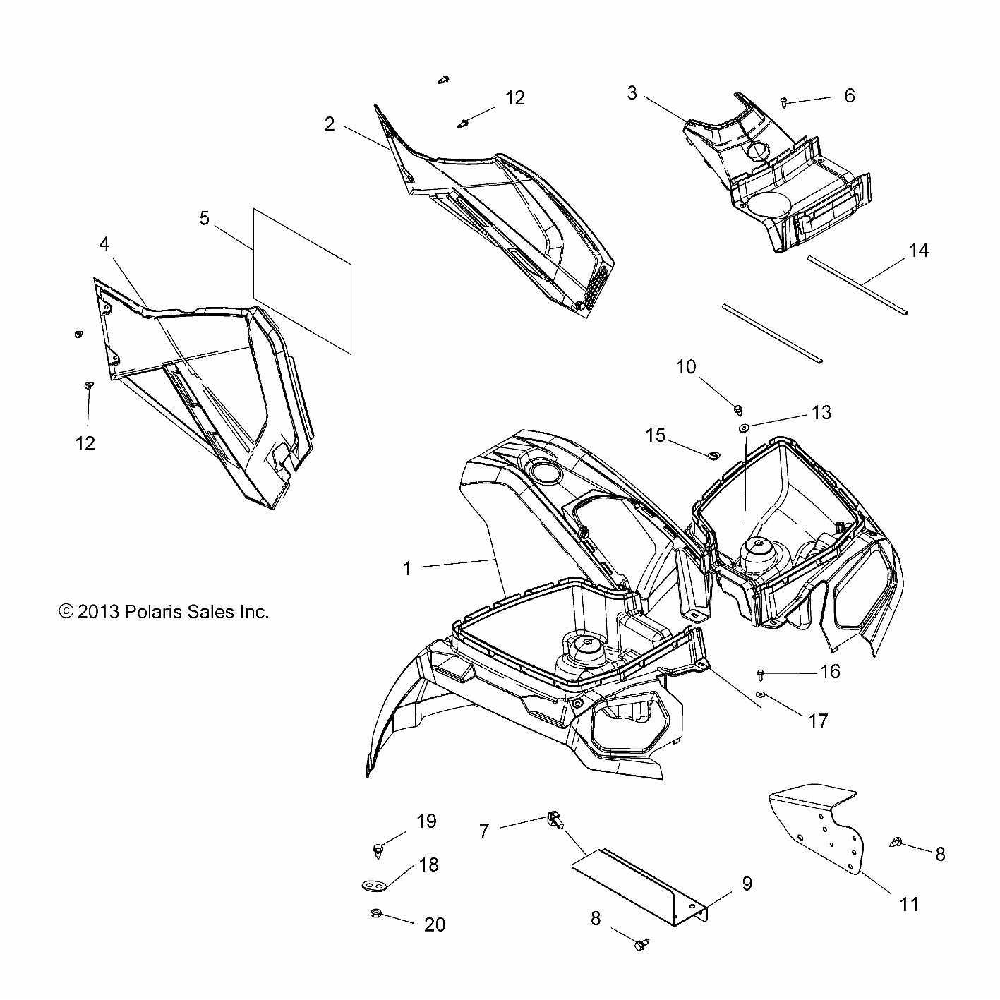 polaris sportsman 570 parts diagram