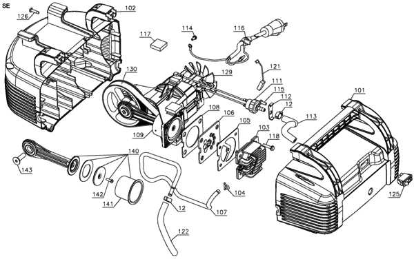 porter cable air compressor parts diagram