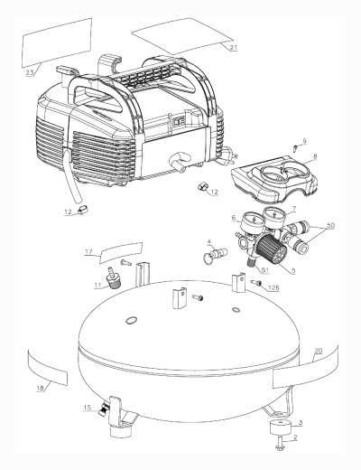 porter cable pancake compressor parts diagram