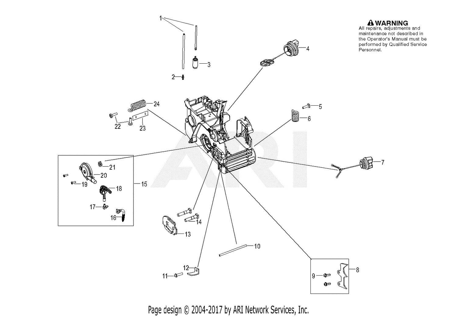 poulan pro pp5020av parts diagram