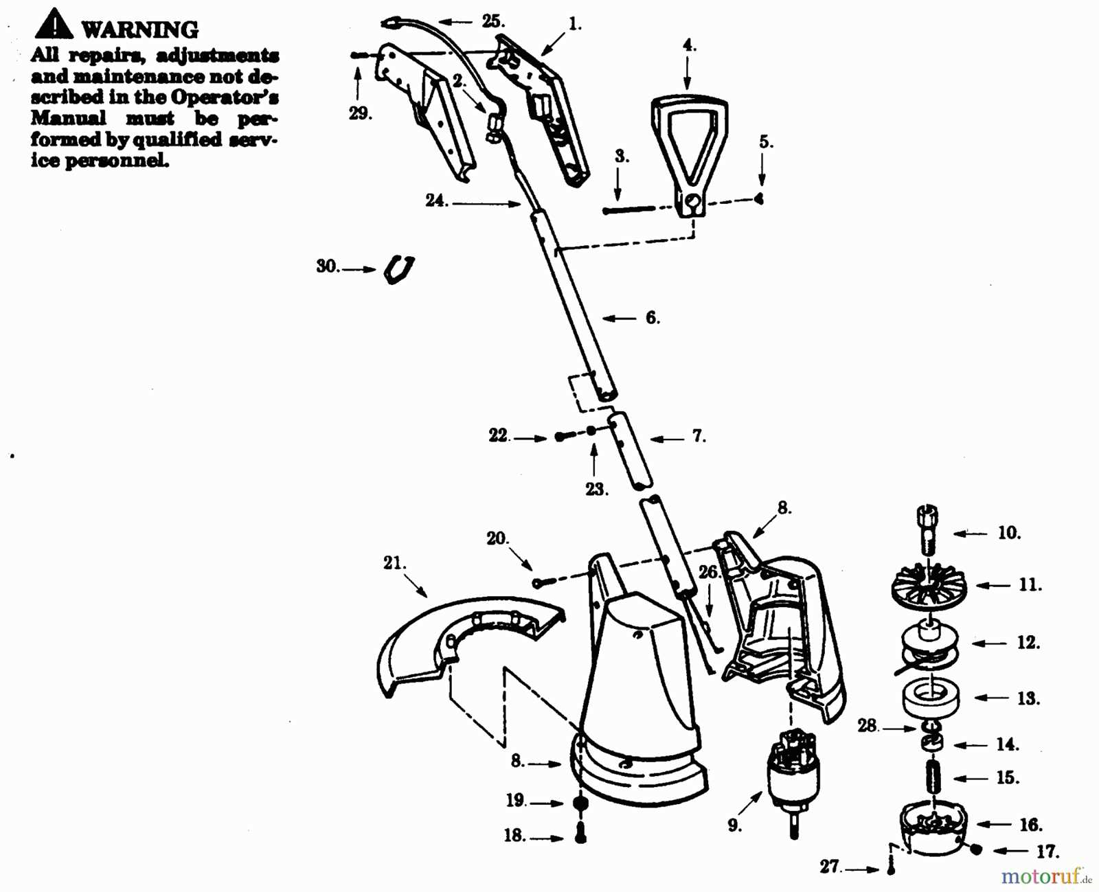 poulan tiller parts diagram