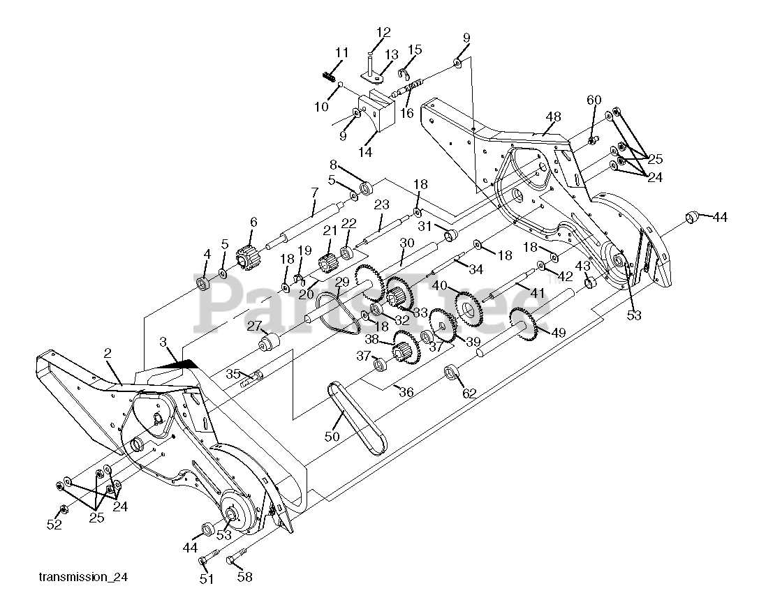 poulan tiller parts diagram