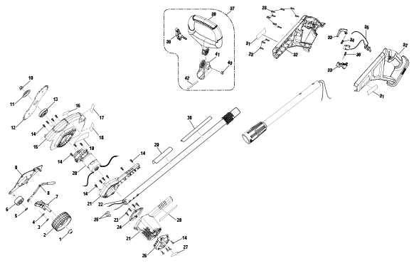 power trim edger parts diagram