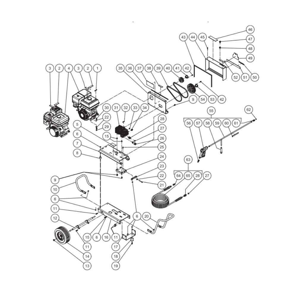 power washer parts diagram