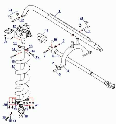 predator auger parts diagram