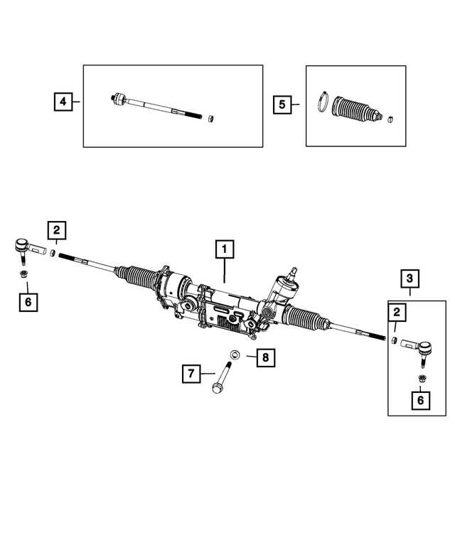 rack and pinion parts diagram