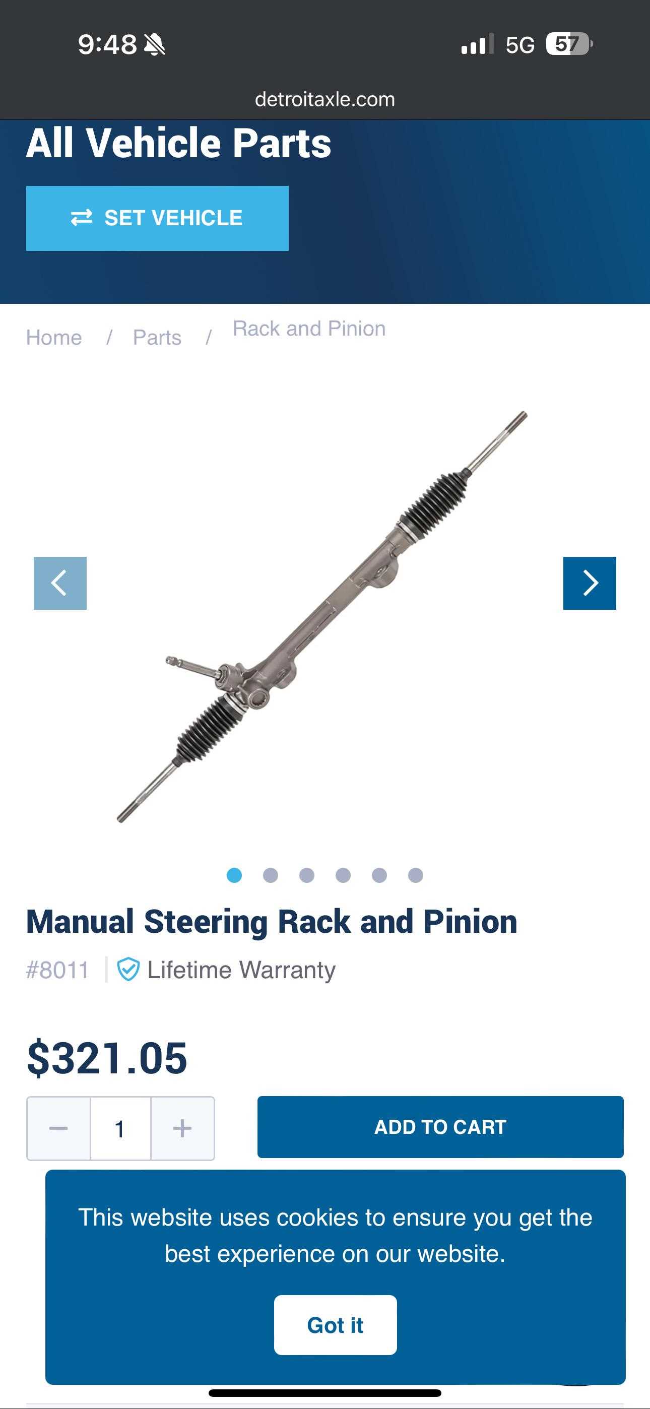 rack and pinion parts diagram