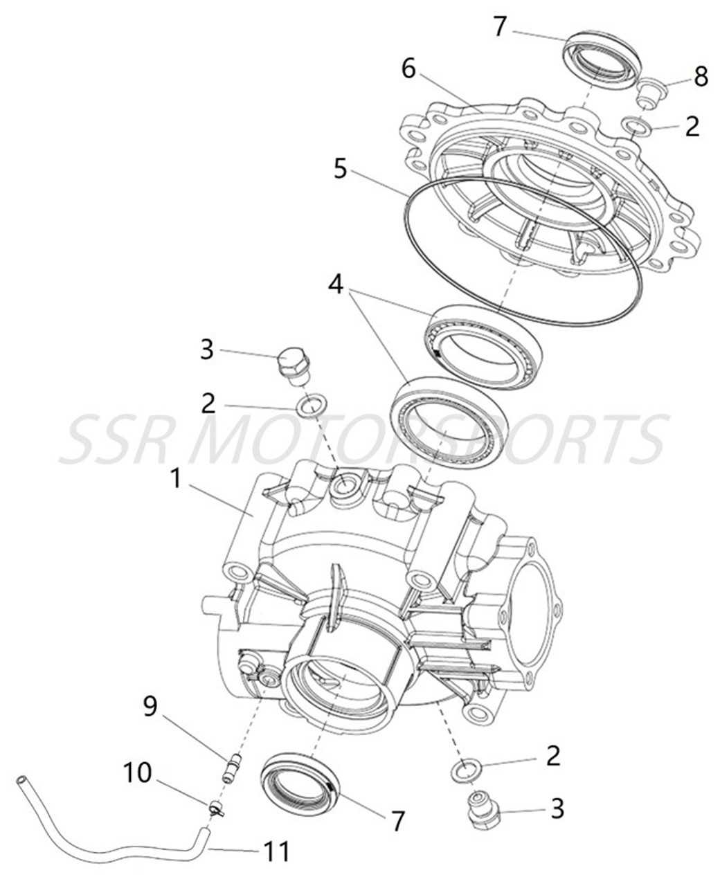 rear differential parts diagram