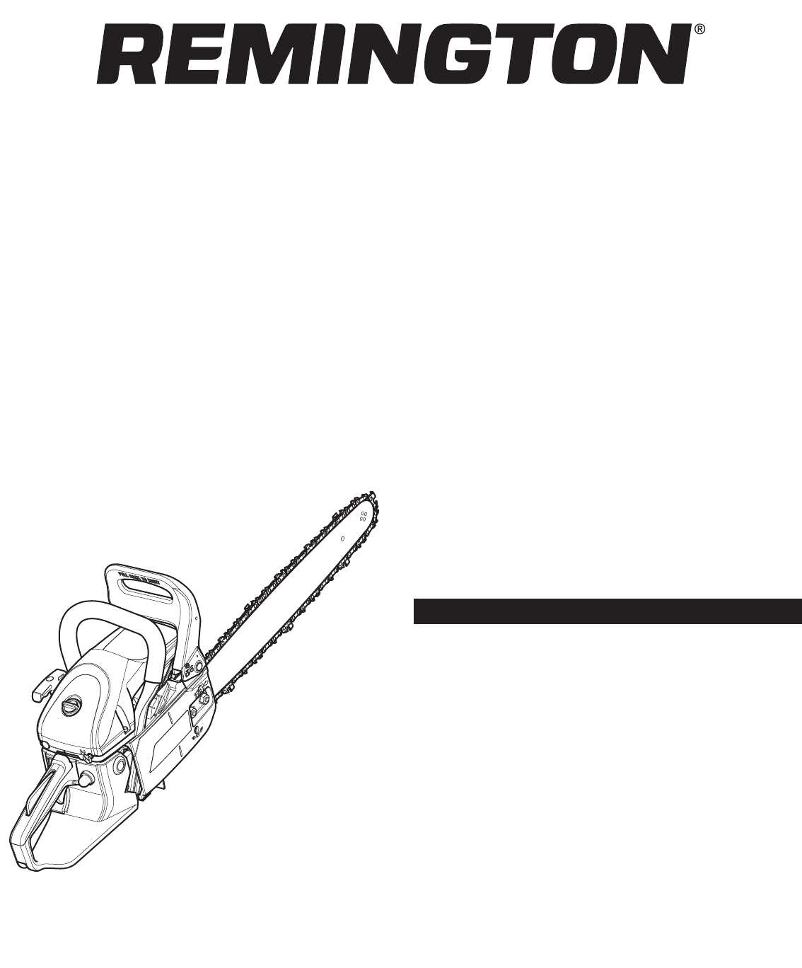 remington chainsaw parts diagram