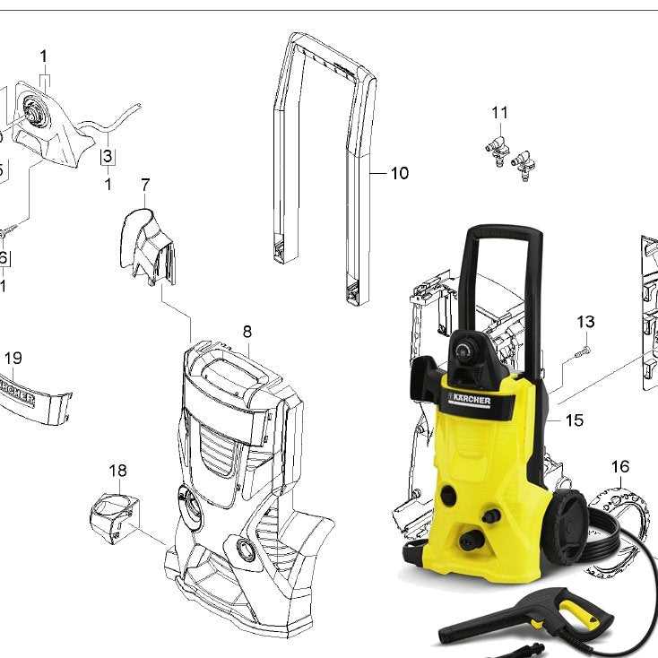 replacement pressure washer gun parts diagram