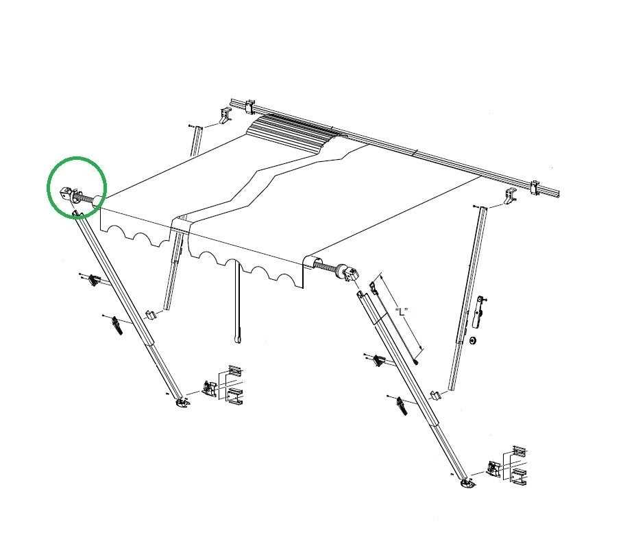 retractable awning parts diagram