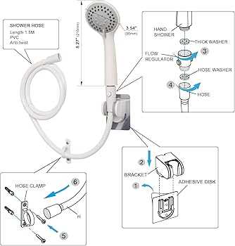 rv shower faucet parts diagram