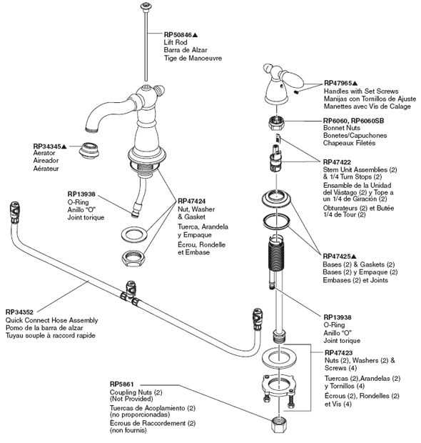 rv shower faucet parts diagram