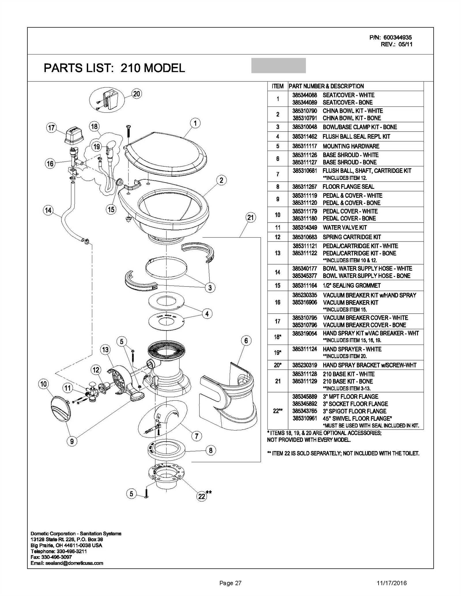 rv toilet parts diagram