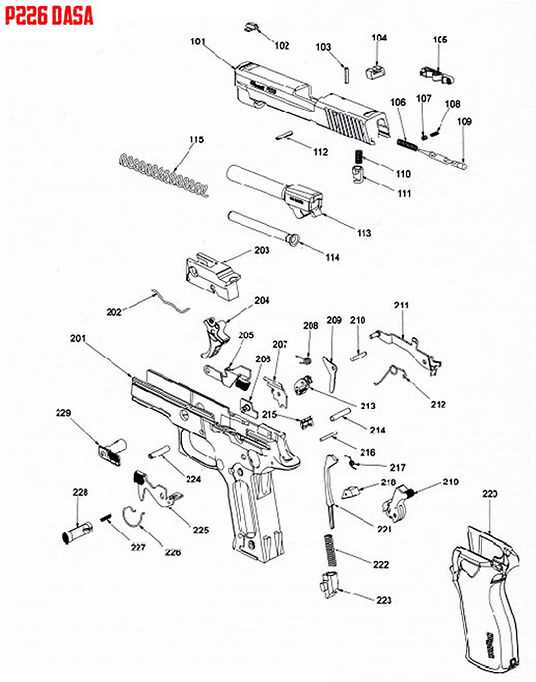 sig p226 parts diagram