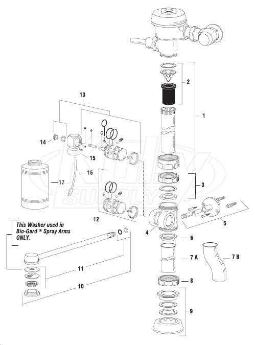 sloan parts diagram