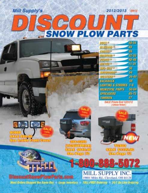 sno way plow parts diagram