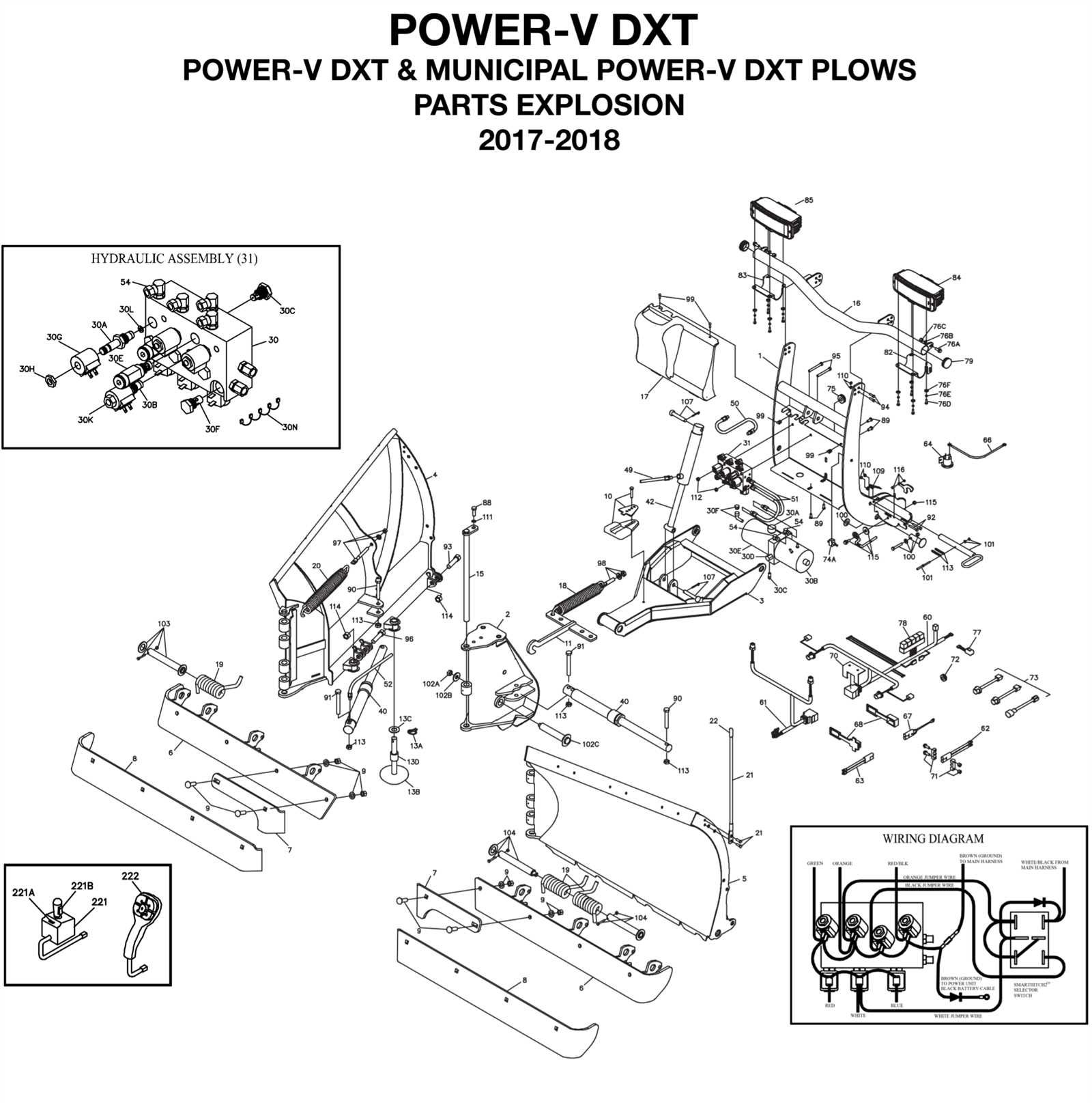 sno way plow parts diagram