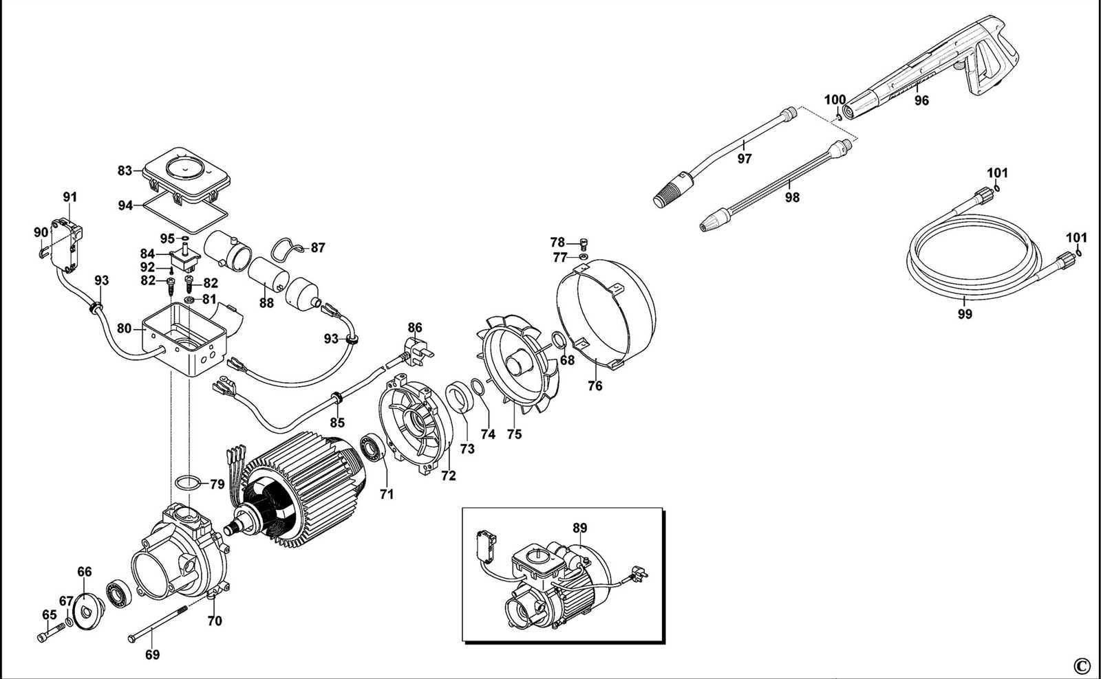 stanley pressure washer parts diagram