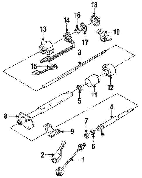 steering column parts diagram