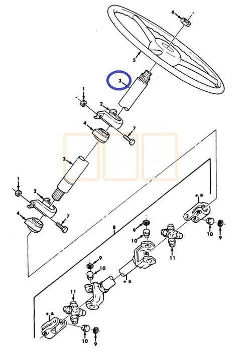 steering column parts diagram