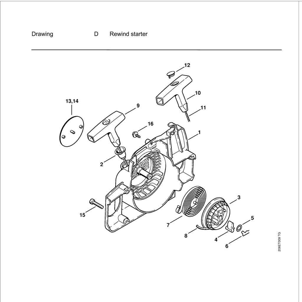 stihl 034 parts diagram