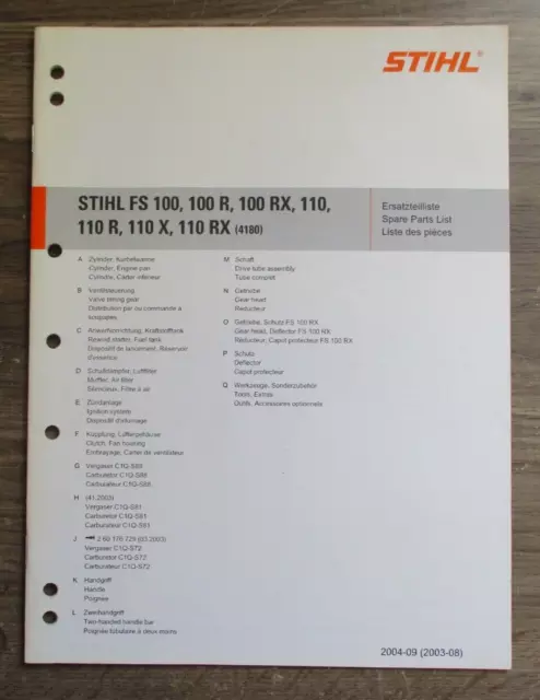 stihl fs 110 parts diagram