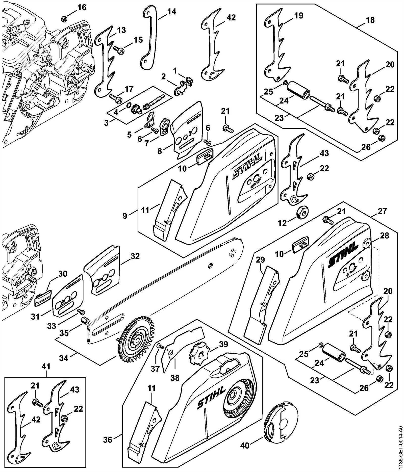 stihl ms 290 parts diagram