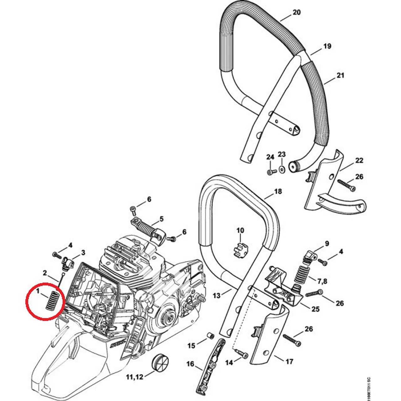 stihl ms311 parts diagram