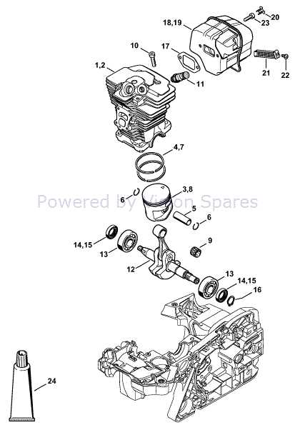 stihl ms311 parts diagram