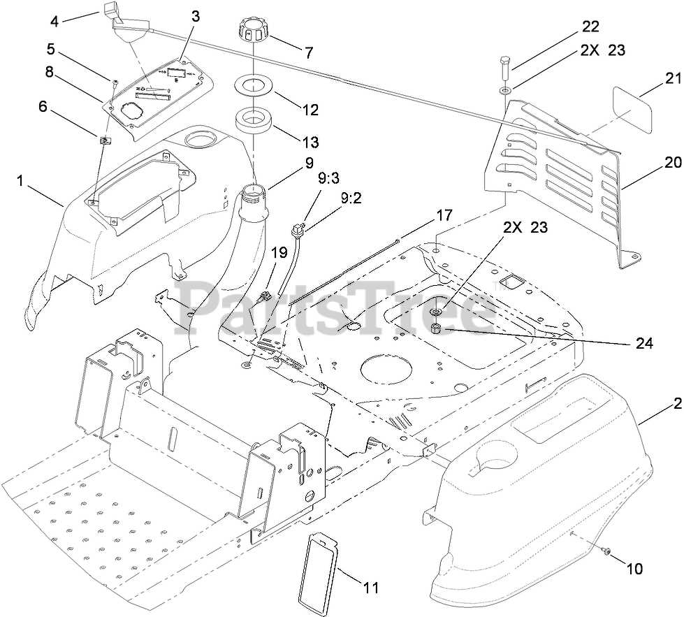 toro timecutter 50 inch deck parts diagram