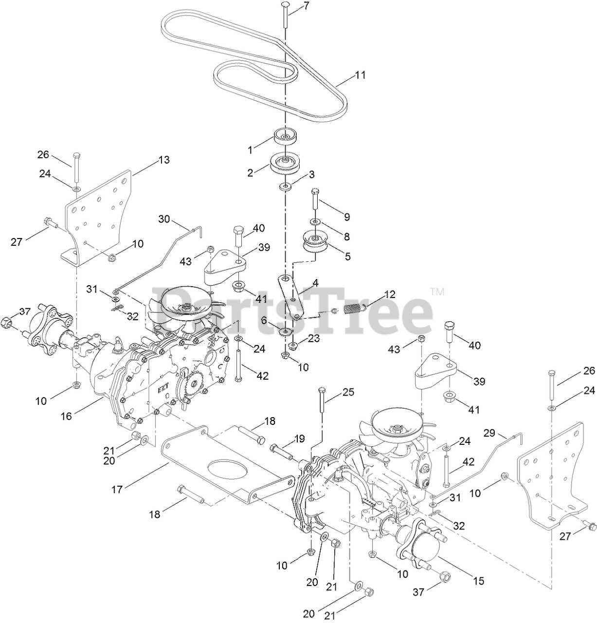 toro timecutter 50 inch deck parts diagram