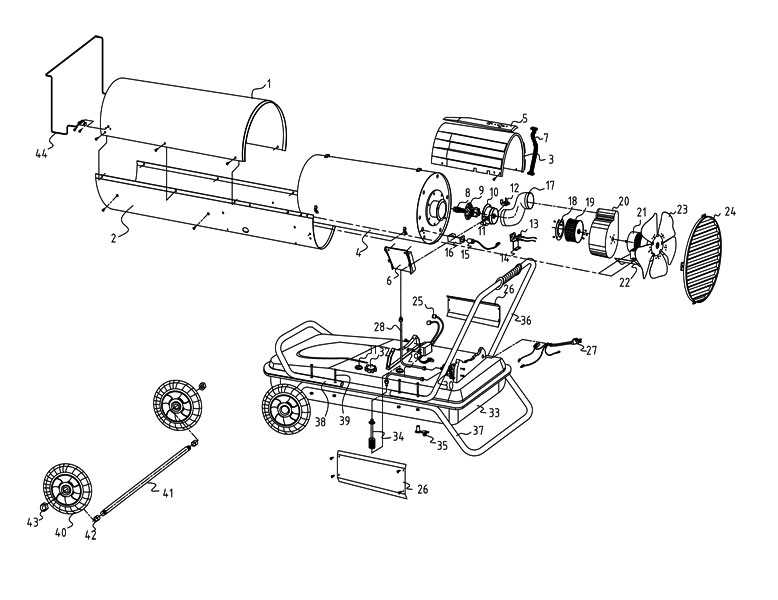 torpedo heater parts diagram