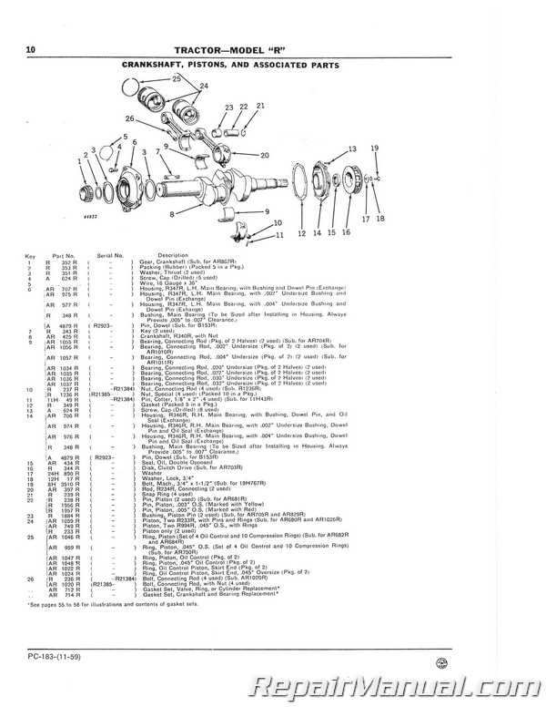 tractor diagram parts