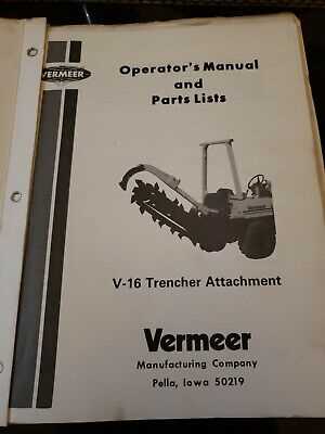 vermeer trencher parts diagram