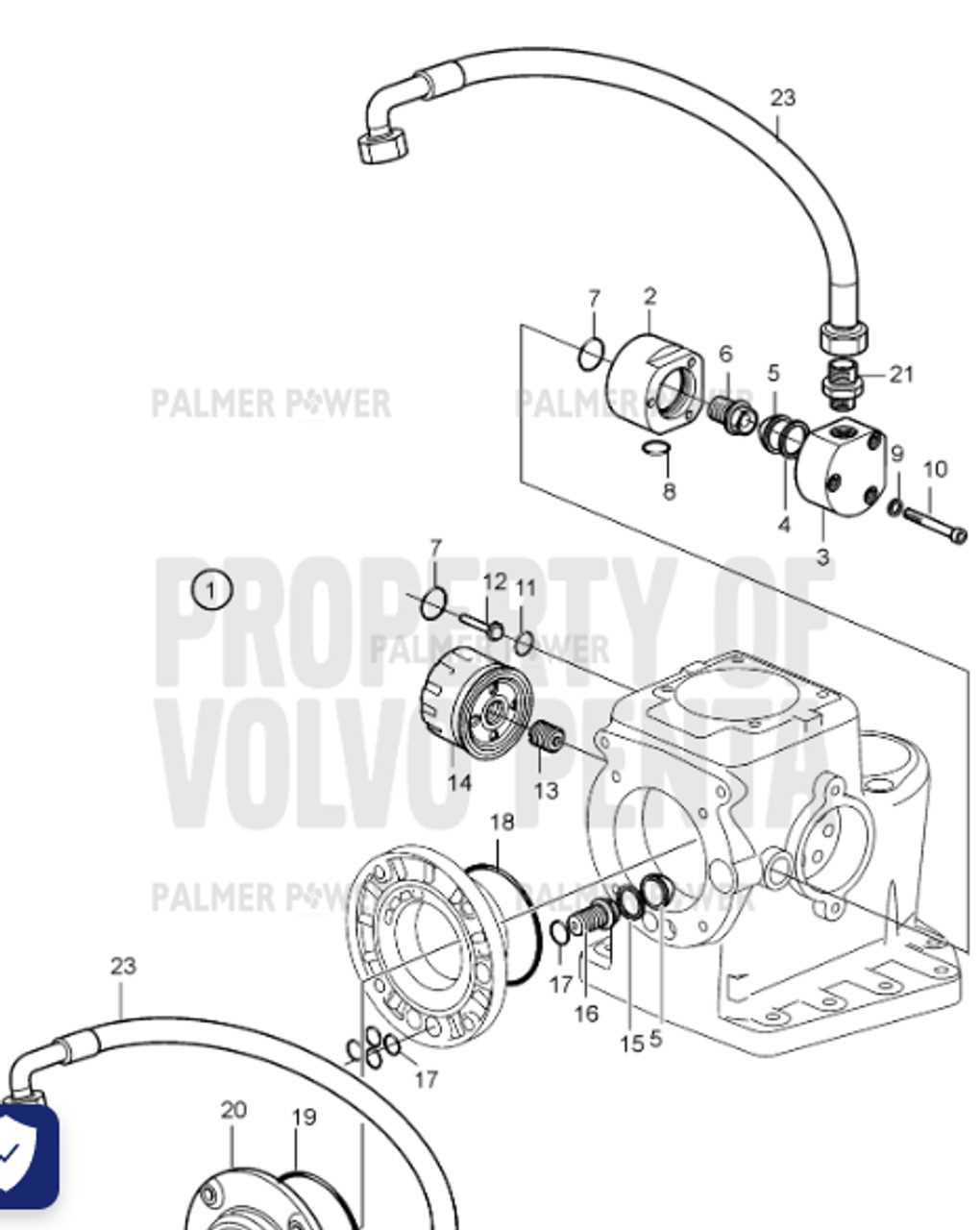 volvo penta outdrive parts diagram