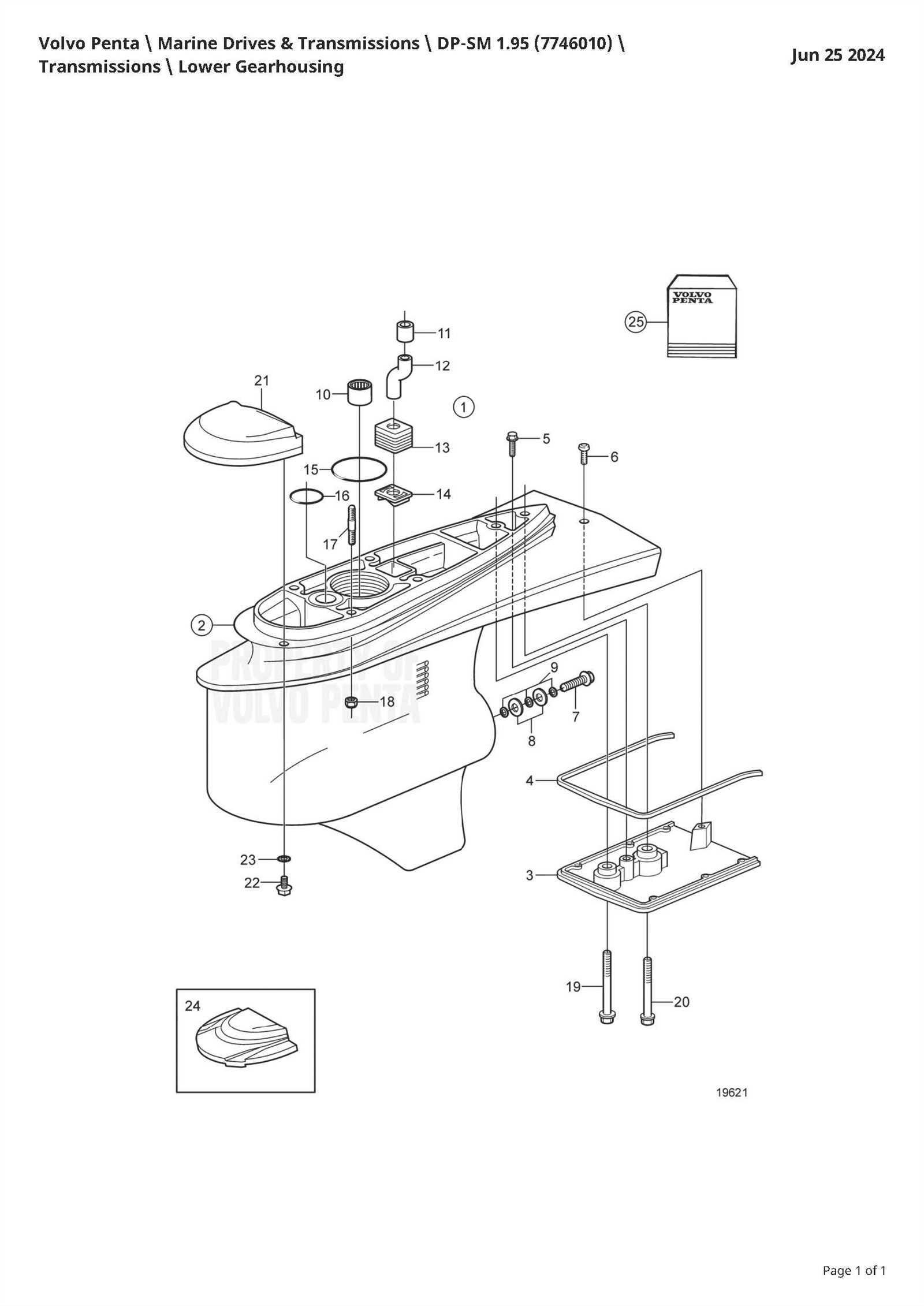 volvo penta sx m outdrive parts diagram