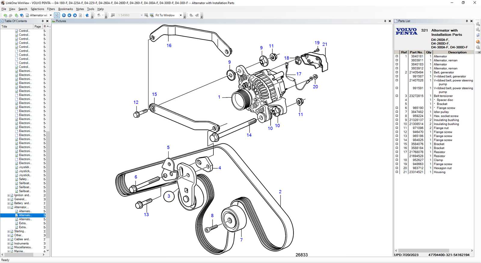 volvo penta sx m parts diagram