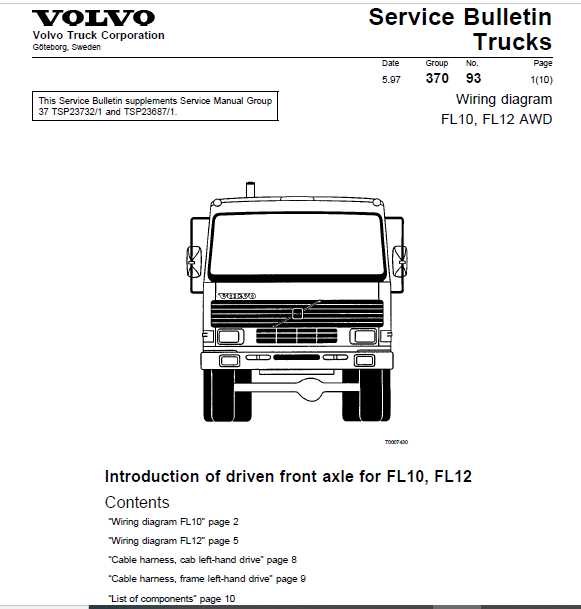 volvo truck parts diagram