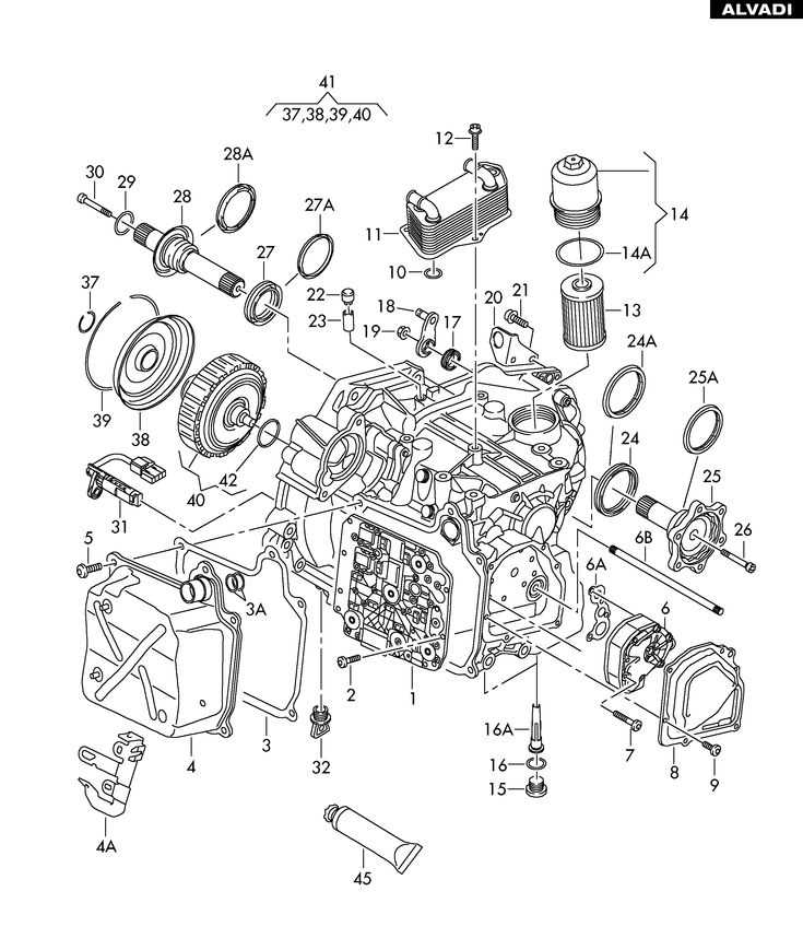 vw transmission parts diagram