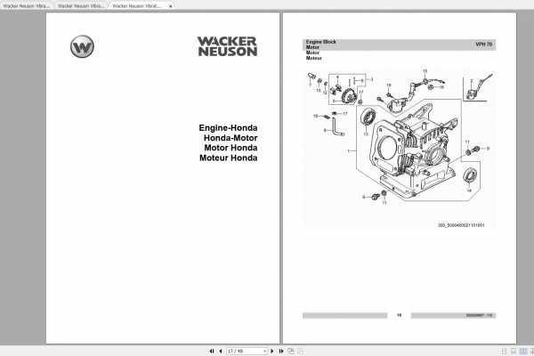 wacker neuson parts diagram